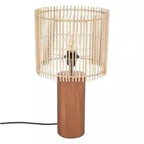 Atmosphera Lamp Stalinis šviestuvas ant medinio stovo Davys, 48 cm