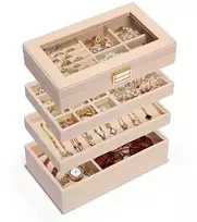 Troli rusvai gelsvas jewelry organizer