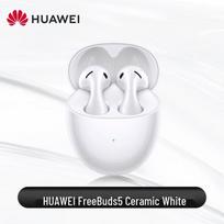 Huawei FreeBuds 5 Pro Pusiau ausyse triukšmą slopinančios Bluetooth ausinės keraminės baltos spalvos