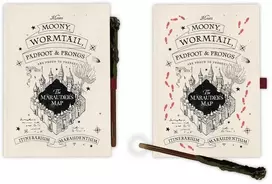 ERIK Harry Potter Marauders Map A5 premium notebook + wand pen