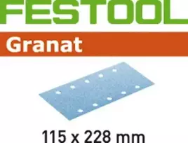 Festool Šlif. popierius plokšt. šlifuokliui; Granat; 115x228mm; P120; 100vnt.