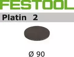 Festool Šlif. popierius eksc. šlifuokliui; Platin 2; Ø90 mm; P500; 15vnt.