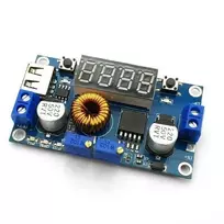Oem Keitiklis XL4015E - 5A - 1.3V-30V Step-down - su voltmetru ir ampermetru