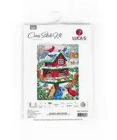 luca S (D) Kryželių siuvinėjimo rinkinys "Žavingas paukščių lesykla" 25x33cm SB2417