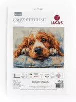 luca S Kryželiu siuvinėjimo rinkinys "Cocker Spaniel" 32x25cm SBU5058