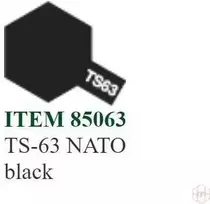 Tamiya TS-63 NATO Juodas purškiami dažai 100 ml