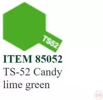 Tamiya TS-52 Candy Lime Žalias purškiami dažai modeliams, 100 ml