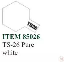 Tamiya TS-26 purškiami dažai Pure Baltas, 100 ml