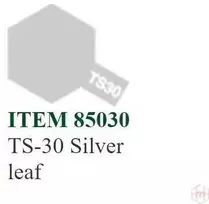 Tamiya TS-30 Sidabrinis Leaf purškiami dažai, 100 ml – sidabro atspalvis