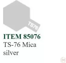 Tamiya TS-76 Mica Sidabras purškiami dažai, 100 ml