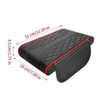 31x18x4.5cm Console Armrest Cover Double Pocket Storage Pad Car Center Console Organizer for Auto Interior Vehicle Accessories