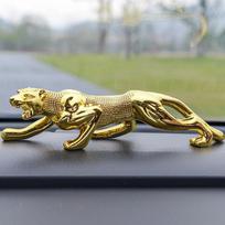 Namų dekoras Leopardo figūrėlė Derva Gyvūnas Pantera Statula Automobilio / Biuro kambario dekoras Meno amatai Skulptūra Talismanas Ornamentas Length 18cm