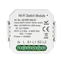 Oem 2 kanalų Tuya RS2 WiFi rėlės modulis 230V