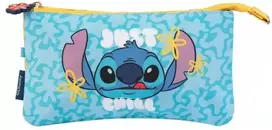Disney Stitch Tropical – 3 skyrių pieštukų dėklas