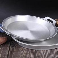 GOWKE 43cm Cast Iron Flat-Bottom Non-stick Pan