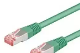 Goobay CAT 6 Komutacinis kabelis S/FTP (PiMF), žalias, 3 m, Cat6, S/FTP (S-STP), RJ-45, RJ-45, Žalias