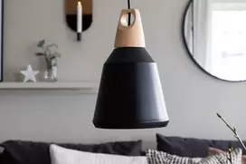 Venture Design Sieninis šviestuvas, Nao pakabinama lempa, juoda