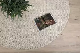 Venture Design Kilimas, Julana vilna, ø200 cm, Bežis