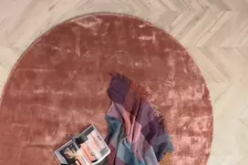 Venture Design Kilimas, Indra Viskoze, ø200 cm, Rožinis