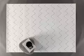 Venture Design Kilimas, Fia poliesterinis plaukotas, 290x200 cm, Balta