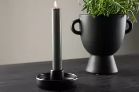 Venture Design Žvakidė, Otis, ø11 cm, Juoda
