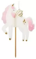PartyDeco Torto žvakutė Vienaragis 9 cm