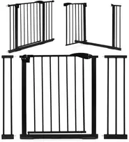 Apsauginė tvorelė, 74-105 cm, laiptams, durims, juoda, ECOTOYS