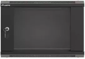 Lanberg WF03-5306-10B rack spintelė 6U prie sienos montuojama lentyna Juodas