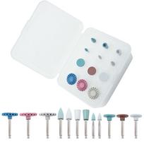 Durable And Safe 6Pcs/Box Dental Rubber Polisher Composite Flat Dental Polishing Brush Resin Polishing Diamond System Ra Disc 14Mm Wheel Kit