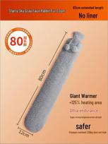 Long Plush Hot Water Bottle - Multifunctional Hand Warmer & Belly Pack, Explosion-Proof, Essential for Girls' Bedding