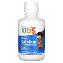 California Gold Nutrition, Vaikų skystas kalcis su magniu, 16 fl oz (473 ml)
