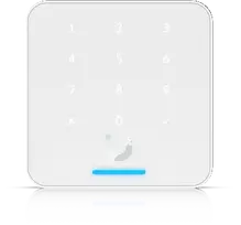 UBIQUITI READER FLEX Baltas. TREČIOS KARTOS NFC KORTELIŲ SKAITYTUVAS SU KLAVIATŪRA IR „APPLE TOUCH PASS“ PALAIKYMU.