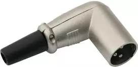 1655# Mikrofono kištukas XLR 3P kampiniam kabeliui