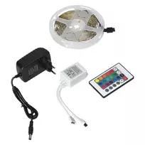 Orno Rinkinys LED juostų rinkinys 12V 30L/m 100lm/m 7.2W/m IP20 RGB 3m + RGB valdiklis + 12V maitinimo šaltinis
