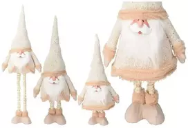 Christmas Decoration Kalėdų senelis su teleskopinėmis kojomis 30×18×100 cm auksinis