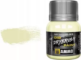 AMMO by MIG Jimenez AMMO MIG DRYBRUSH sendinimo dažai – Šviesus smėlis, 40 ml (0616)