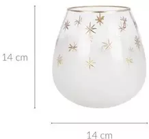 Home Styling Collection Arbatinės žvakidės stiklinės formos, Ø 14 cm