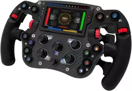 Žaidimų vairas SIMAGIC FX Pro su spalvotu ekranu, pilnai anglies pluošto, su šešiomis mentelėmis, QR50 jungikliu