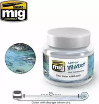 AMMO by MIG Jimenez AMMO MIG akrilinis vanduo CLEAR WATER 250 ml dioramoms ir maketams