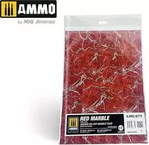 AMMO by MIG Jimenez AMMO MIG raudono marmuro kvadratinės plytelės, blizgūs lakštai 8777