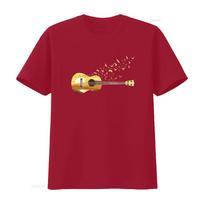 Womens Scenic Uke Guitar Ukulele Lover Ukulelist Round Neck T Shirt vintage Washed Top For Everyday Wear Unisex Casual Soft S