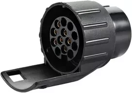 Orno 7/13 kontaktų priekabos lizdo adapteris, plastikinis, 12/24 V