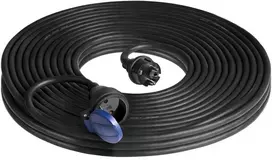 Orno Przedłużacz Dirbtuvių prailgintuvas, atsparus vandens purslams, IP44, 1x2P+Z 30m, alyvai atsparus guminis kabelis H07RN-F 3x1.5mm², 230VAC/16A