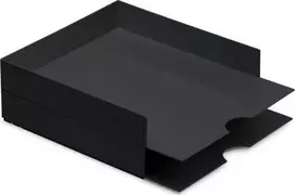 „Moxom“ modulinių dokumentų dėklų rinkinys, 320 x 260 x 60 mm, 2 vnt., juodos spalvos