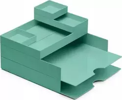 „Moxom“ modulinių stalų komplektas, 320x260x60 mm, 6 dalių, turkio spalvos