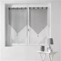 Douceur d`Interieur Užuolaidos svetainei trumpos DUO, su petnešėlėmis, voile, su kutais, 2 vnt.