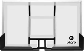 Bilaro Krepšinio lenta 130x80cm 6mm grūdintas stiklas, tvirtinimas kampuose