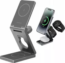 Įkroviklis Vega Bezprzewodowa Įkroviklis 3w1 QI MagSafe na Telefonas Laikrodis Ausinės Proove / Titan Volt