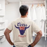 Coors rodeo retro stiliaus marškinėliai, Coors banquet marškinėliai 4XL