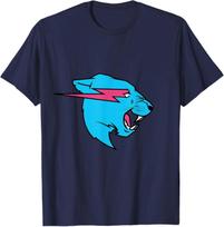 Mr Beast Juodojo Panteros Galvos Marškinėliai 3XL